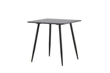Polar Litet Kvadratiskt Matbord 75 cm i Trä med Metallutseende - Svart - Möbler - Bord & matgrupper - Matbord & köksbord