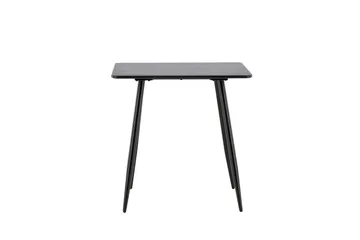 Polar Litet Kvadratiskt Matbord 75 cm i Trä med Metallutseende - Svart - Möbler - Bord & matgrupper - Matbord & köksbord