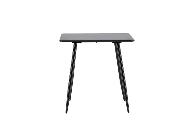 Polar Litet Kvadratiskt Matbord 75 cm i Trä med Metallutseende - Svart - Möbler - Bord & matgrupper - Matbord & köksbord