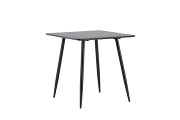 Polar Litet Kvadratiskt Matbord 75 cm i Trä med Metallutseende - Svart - Möbler - Bord & matgrupper - Matbord & köksbord