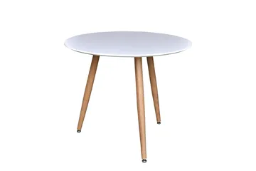 Polar Litet Runt Matbord 90 cm i Trä - Vit - Möbler - Bord & matgrupper - Matbord & köksbord