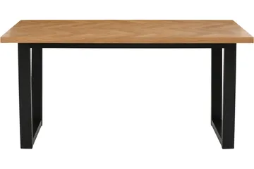 Pozzo Rektangulärt Matbord 140 cm i Trä med Metallben - Brun|Svart - Möbler - Bord & matgrupper - Matbord & köksbord