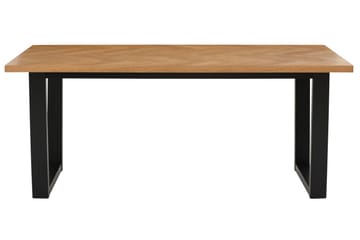Pozzo Rektangulärt Matbord 180 cm med Trä- och Ekutseende - Brun|Svart - Möbler - Bord & matgrupper - Matbord & köksbord