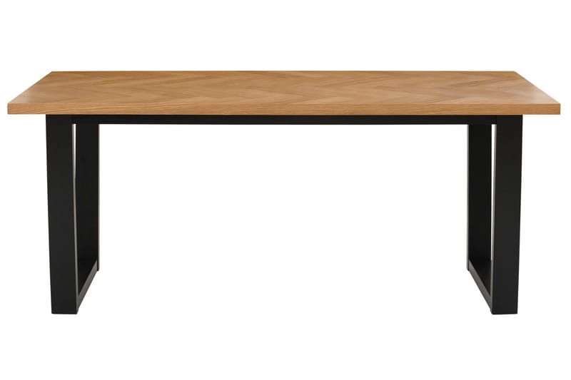 Pozzo Rektangulärt Matbord 180 cm med Trä- och Ekutseende - Brun|Svart - Möbler - Bord & matgrupper - Matbord & köksbord