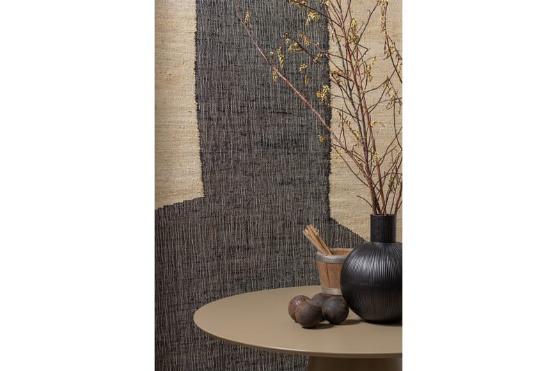 Prinka Runt Matbord 120 cm med Metallutseende - Beige - Möbler - Bord & matgrupper - Matbord & köksbord