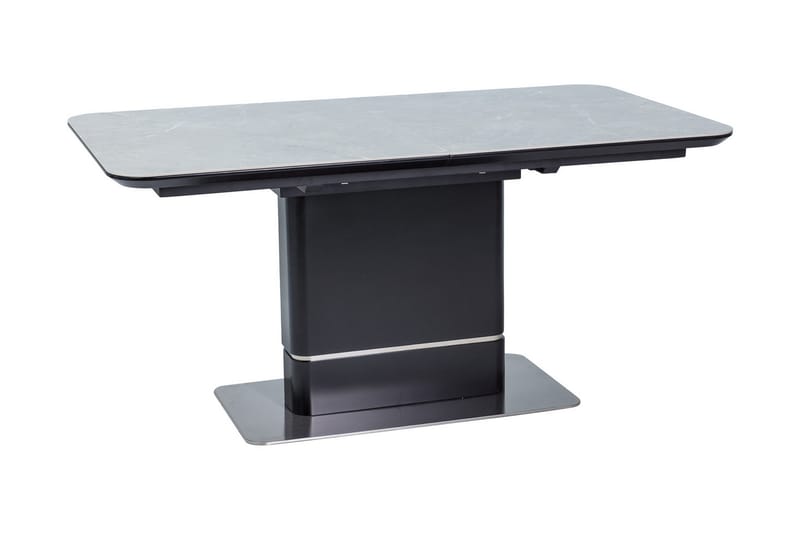 Psyri Förlängningsbart Matbord 160 cm - Keramik/Grå/Svart - Matbord & köksbord