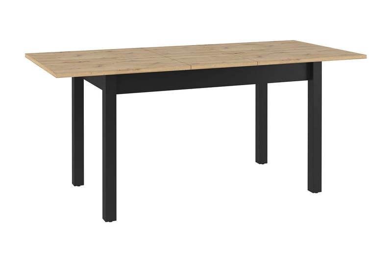 Quant Utdragbart Rektangulärt Matbord 146 cm med Trä- och Ekutseende - Svart|Brun - Möbler - Bord & matgrupper - Matbord & köksbord