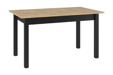 Quant Utdragbart Rektangulärt Matbord 146 cm med Trä- och Ekutseende - Svart|Brun - Möbler - Bord & matgrupper - Matbord & köksbord