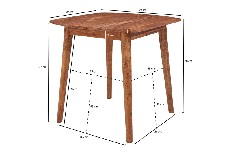 Raengel Matbord 80 cm - Trä/natur - Möbler - Bord & matgrupper - Matbord & köksbord
