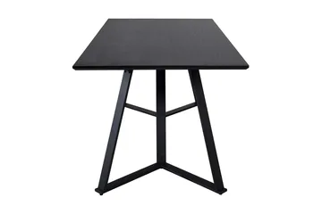 Rajadell Rektangulärt Matbord 180 cm med Mörkt Trä- och Metallutseende - Svart - Möbler - Bord & matgrupper - Matbord & köksbord