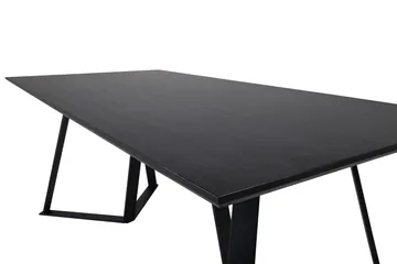 Rajadell Rektangulärt Matbord 180 cm med Mörkt Trä- och Metallutseende - Svart - Möbler - Bord & matgrupper - Matbord & köksbord
