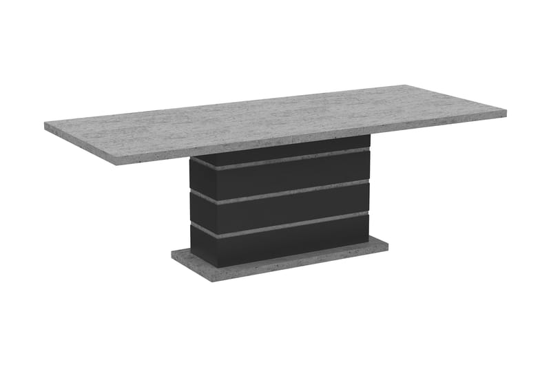 Ratliff Förlängningsbart Matbord 180/220 cm - Grå/Svart - Matbord & köksbord