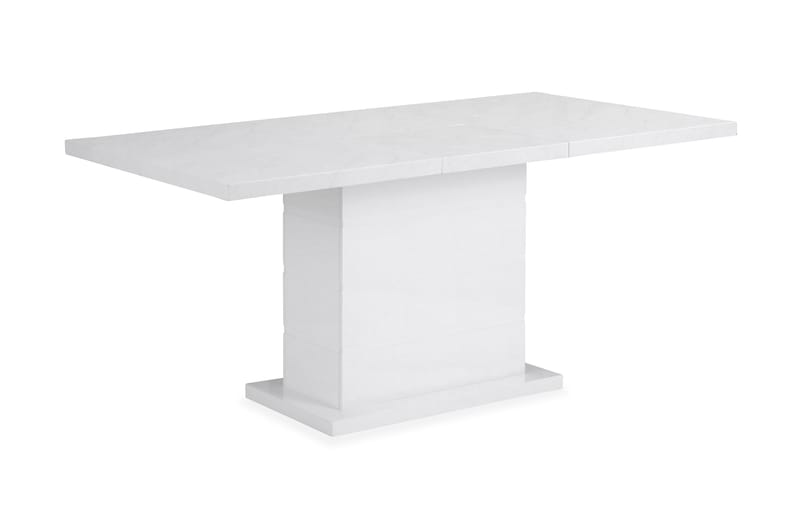 Ratliff Matbord 120 cm Förlängningsbart - Marmor/Vit - Matbord & köksbord