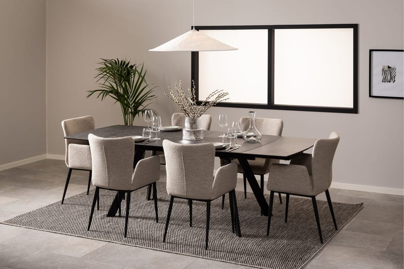 Renuka Matbord 240x97 cm - Svart - Möbler - Bord & matgrupper - Matbord & köksbord