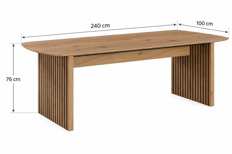 Richeto Matbord 240 cm - Naturlig finish - Möbler - Bord & matgrupper - Matbord & köksbord