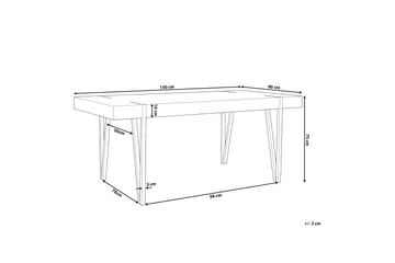 Roundtop Matbord 150x90 cm - Brun - Möbler - Bord & matgrupper - Matbord & köksbord