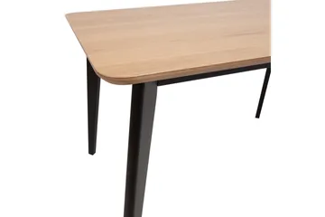 Roxby Rektangulärt Matbord 120x80 cm i Trä med Metallben - Svart|Brun - Möbler - Bord & matgrupper - Matbord & köksbord