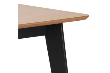 Roxby Rektangulärt Matbord 120x80 cm i Trä med Metallben - Svart|Brun - Möbler - Bord & matgrupper - Matbord & köksbord
