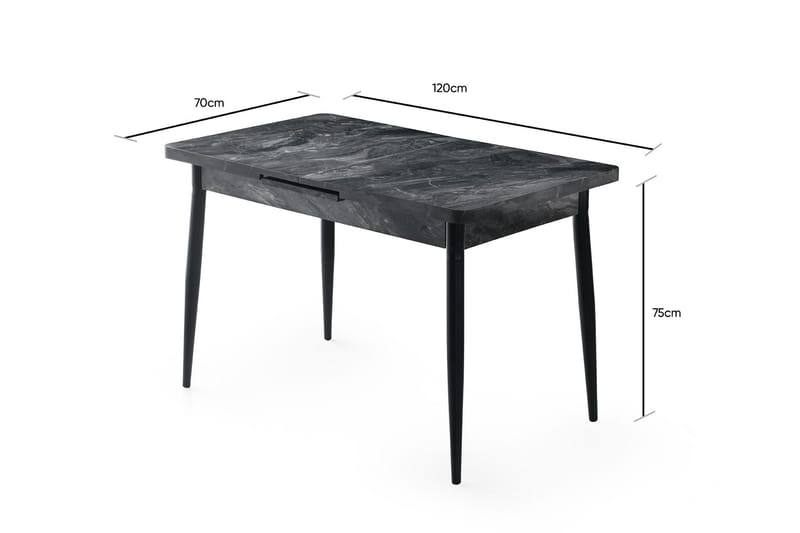 Saidie Matbord 120 cm - Antracit - Möbler - Bord & matgrupper - Matbord & köksbord