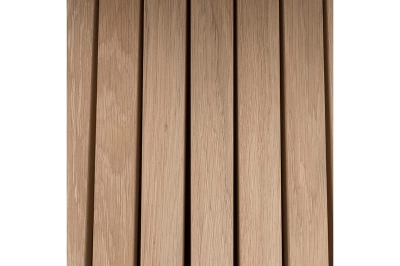 Saku Runt Matbord 120 cm med Trä- och Ekutseende - Vit - Möbler - Bord & matgrupper - Matbord & köksbord