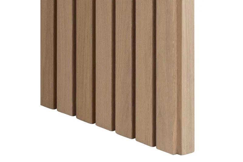 Saku Stort Rektangulärt Matbord 220 cm med Trä- och Ekutseende - Vit - Möbler - Bord & matgrupper - Matbord & köksbord
