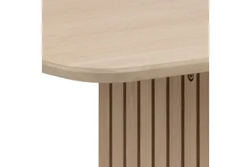Saku Stort Rektangulärt Matbord 220 cm med Trä- och Ekutseende - Vit - Möbler - Bord & matgrupper - Matbord & köksbord