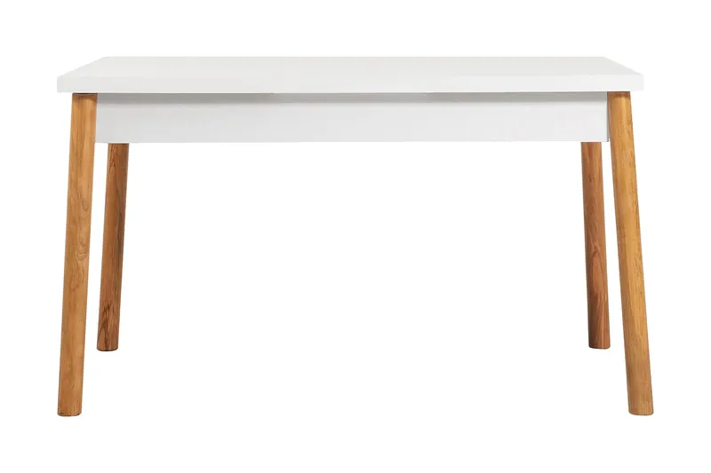 Sanina Matbord 120x75x120 cm, Vit/Ek