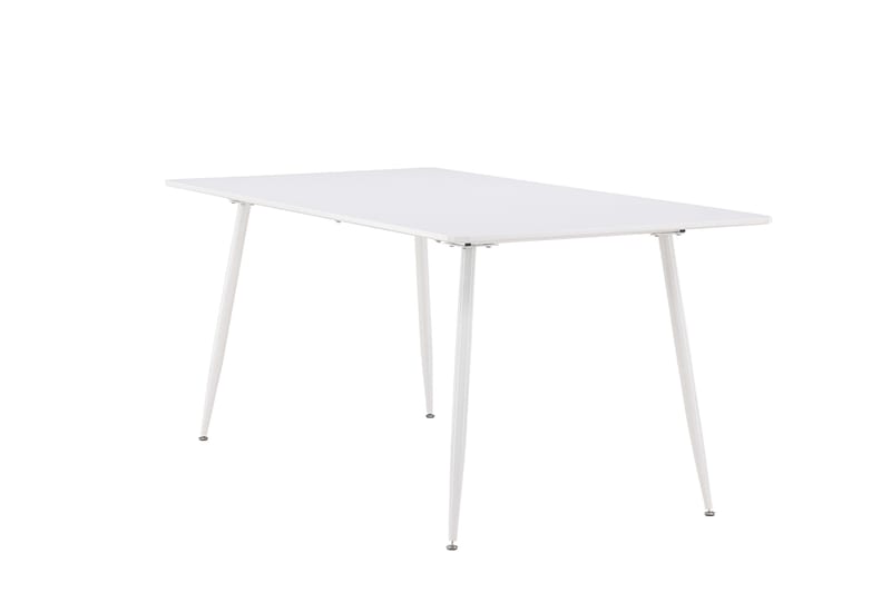 Silar Rektangulärt Matbord 180 cm med Metallutseende - Vit - Möbler - Bord & matgrupper - Matbord & köksbord