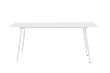 Silar Rektangulärt Matbord 180 cm med Metallutseende - Vit - Möbler - Bord & matgrupper - Matbord & köksbord
