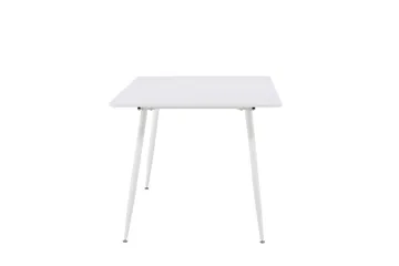 Silar Rektangulärt Matbord 180 cm med Metallutseende - Vit - Möbler - Bord & matgrupper - Matbord & köksbord