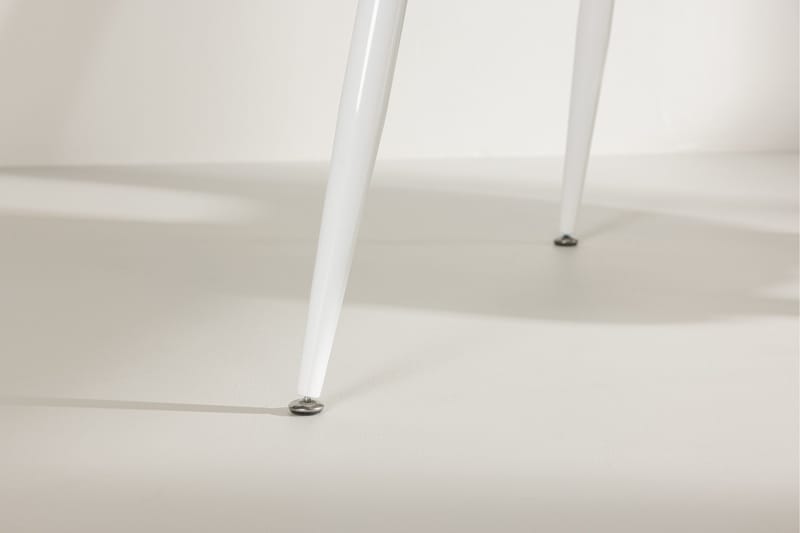 Silar Rektangulärt Matbord 180 cm med Metallutseende - Vit - Möbler - Bord & matgrupper - Matbord & köksbord