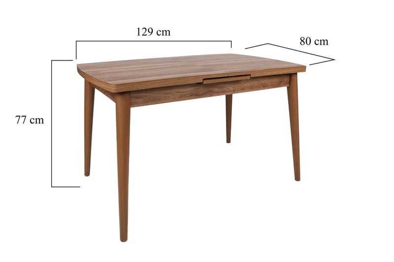 Skinshult Matbord 130x79x130 cm - Brun - Möbler - Bord & matgrupper - Matbord & köksbord