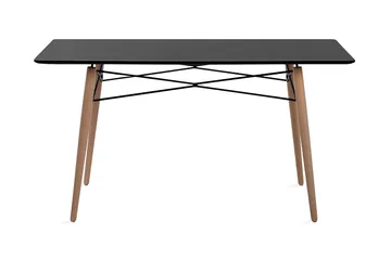 Stracke Rektangulärt Matbord 140 cm i Trä - Svart - Möbler - Bord & matgrupper - Matbord & köksbord