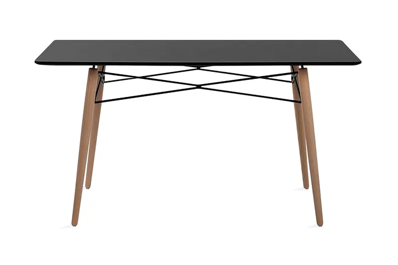 Stracke Rektangulärt Matbord 140 cm i Trä, Svart