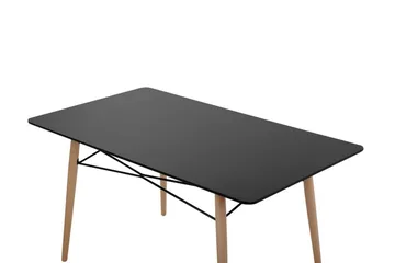 Stracke Rektangulärt Matbord 140 cm i Trä - Svart - Möbler - Bord & matgrupper - Matbord & köksbord