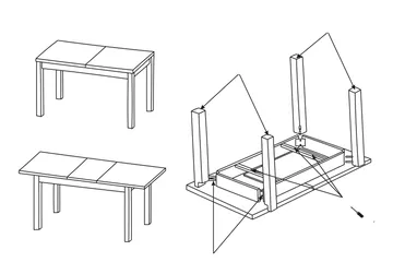 Tabell Förlängningsbart matbord 160 cm - Trä/Natur - Möbler - Bord & matgrupper - Matbord & köksbord