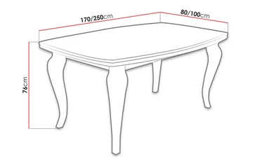 Tabell Förlängningsbart matbord 170 cm - Trä/Natur - Möbler - Bord & matgrupper - Matbord & köksbord