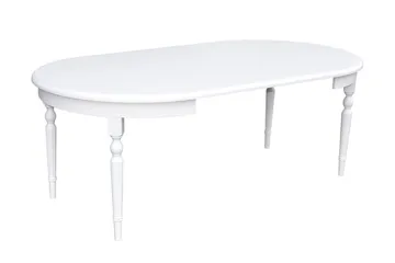 Tabell Runt Matbord 110 cm i Målat Trä - Vit - Möbler - Bord & matgrupper - Matbord & köksbord