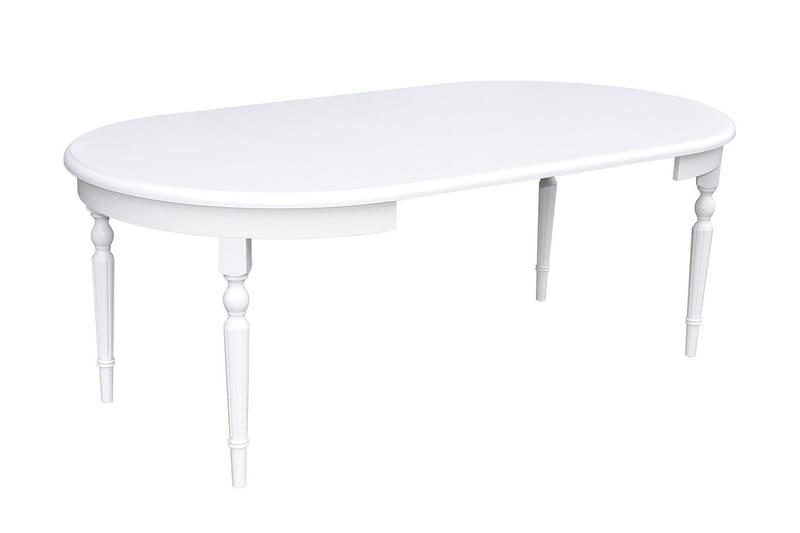 Tabell Runt Matbord 110 cm i Målat Trä - Vit - Möbler - Bord & matgrupper - Matbord & köksbord