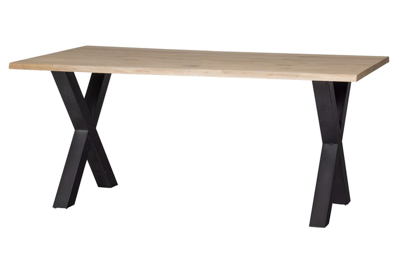 Tablo Matbord A-Formade Ben 160 cm - Ek/Svart - Matbord & köksbord