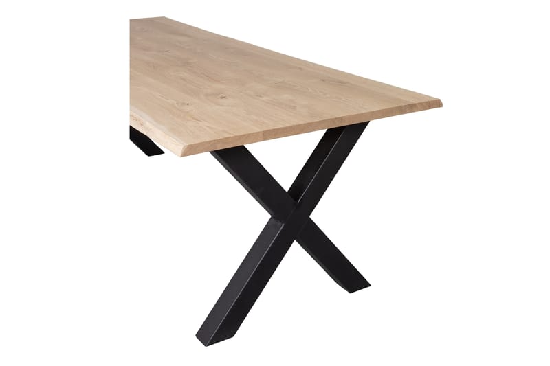 Tablo Matbord A-Formade Ben 160 cm - Ek/Svart - Möbler - Bord & matgrupper - Matbord & köksbord
