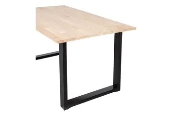 Tablo Matbord U-Formade Ben 160 cm Obehandlat - Ek/Svart - Möbler - Bord & matgrupper - Matbord & köksbord