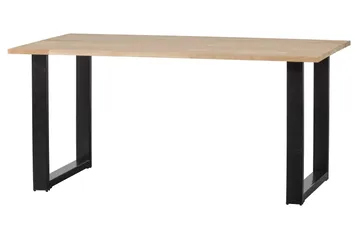 Tablo Matbord U-Formade Ben 160 cm Obehandlat - Ek/Svart - Möbler - Bord & matgrupper - Matbord & köksbord