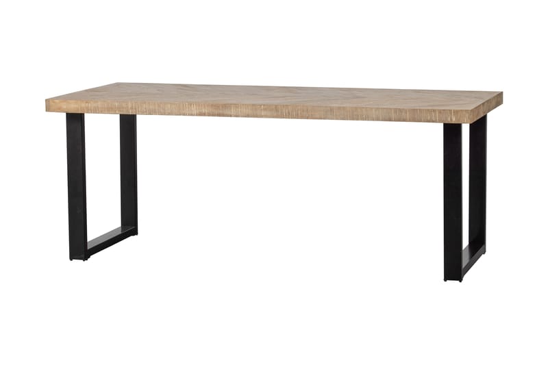Tablo Matbord U-Formade Ben 180 cm - Spetskypert/Natur/Svart - Möbler - Bord & matgrupper - Matbord & köksbord