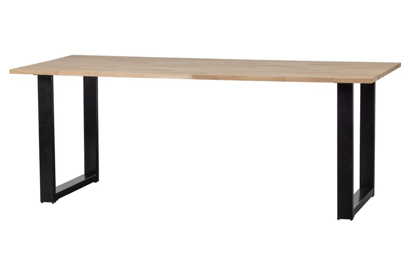 Tablo Matbord U-Formade Ben 200 cm - Ek/Svart - Möbler - Bord & matgrupper - Matbord & köksbord