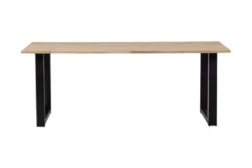 Tablo Matbord U-Formade Ben 200 cm - Ek/Svart - Möbler - Bord & matgrupper - Matbord & köksbord