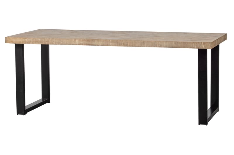 Tablo Matbord U-Formade Ben 200 cm - Spetskypert/Natur/Svart - Möbler - Bord & matgrupper - Matbord & köksbord