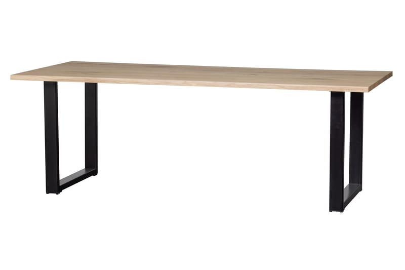 Tablo Matbord U-Formade Ben 220 cm - Ek/Svart - Möbler - Bord & matgrupper - Matbord & köksbord