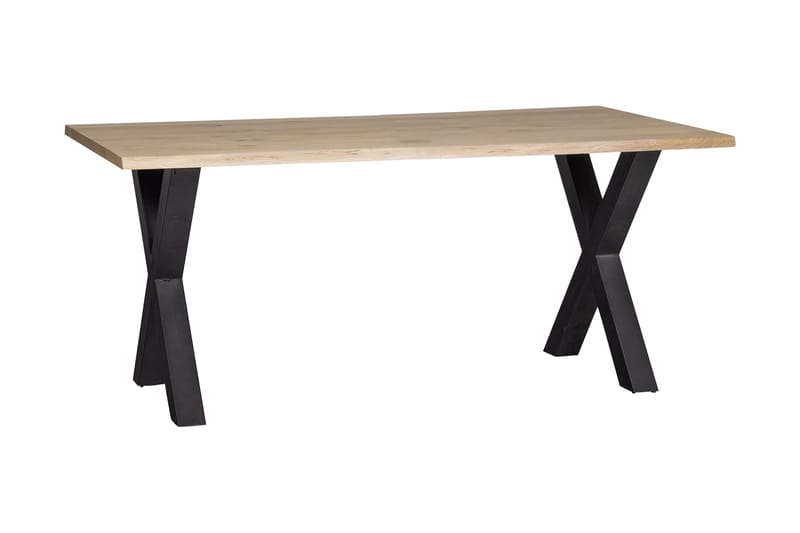 Tablo Matbord X-Formade Ben 180 cm - Ek/Svart - Möbler - Bord & matgrupper - Matbord & köksbord