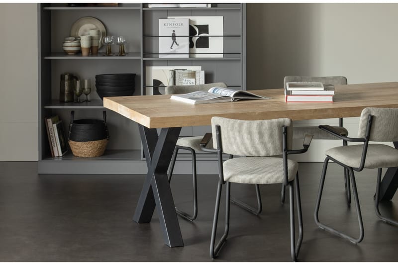 Tablo Matbord X-Formade Ben 180 cm - Natur/Svart - Möbler - Bord & matgrupper - Matbord & köksbord